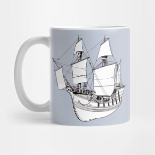 Medieval ship Mug